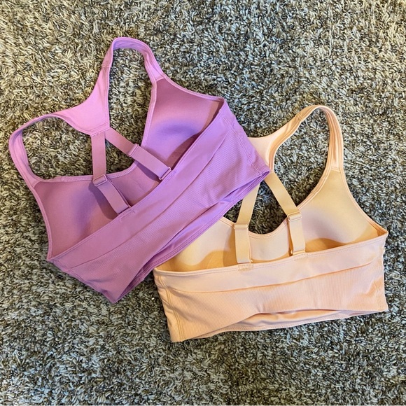 2 Avia Molded Split Racerback Sports Bra With Adjustable Straps Size Medium - Picture 2 of 13